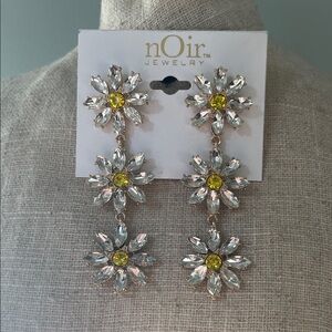 ✨🆕✨nOir Jewelry Silver and Yellow Dangle Earrings